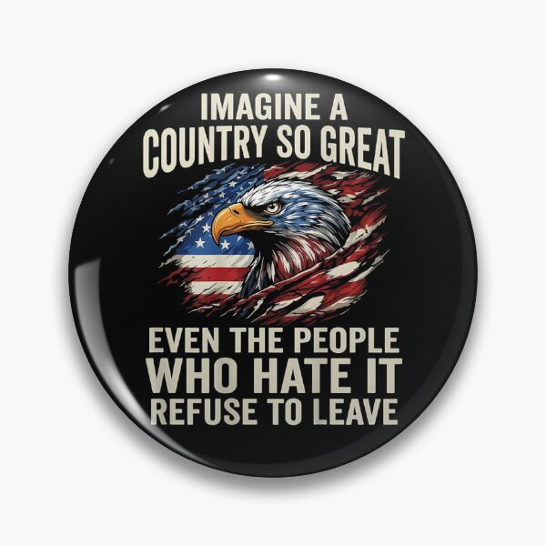 Item preview, Retro Imagine A Country So Great Even The People designed and sold by mlodiljoni.