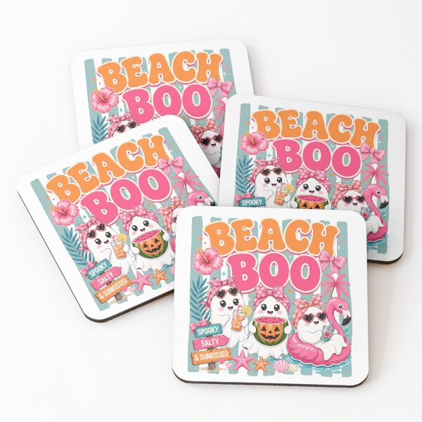 Item preview, Summerween Beach Boo Cute Ghost , Girly Vibes, Flamingo Coquette Halloween  designed and sold by BeaverFriends.