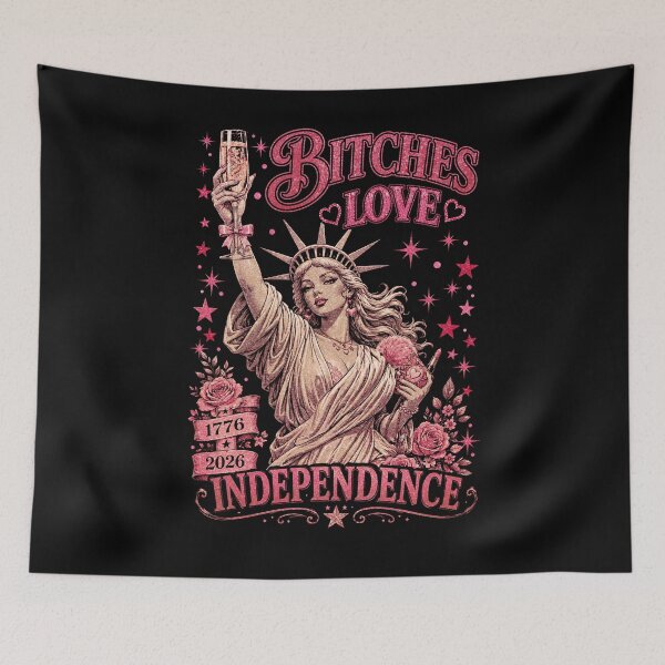 Item preview, Retro Bitches Love Independence - Funny 4th of July designed and sold by Ortigzitoun.
