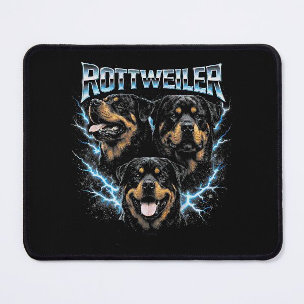 Item preview, Rottweiler Heavy Metal Lightning with Fierce Dog Portraits designed and sold by Masonixem.