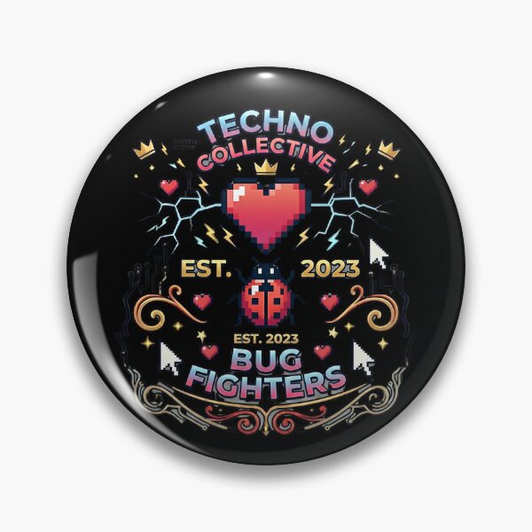 Item preview, Bug Fighters Techno Collective Retro Pixel Art Programmer designed and sold by Sitred123.