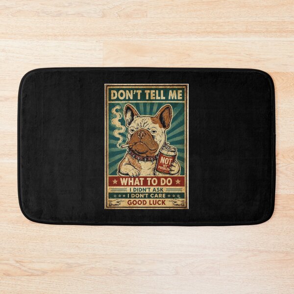 Item preview, Grumpy Bulldog Retro Poster With Sarcastic Attitude Energy designed and sold by ferminhays.