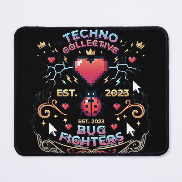 Item preview, Bug Fighters Techno Collective Retro Pixel Art Programmer designed and sold by Sitred123.