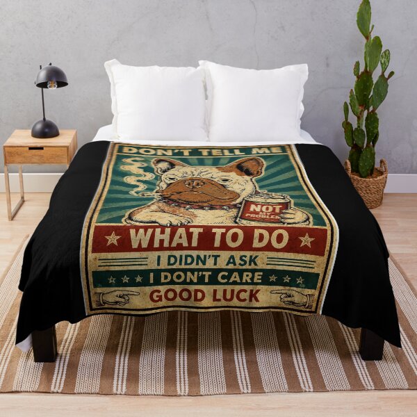Item preview, Grumpy Bulldog Retro Poster With Sarcastic Attitude Energy designed and sold by ferminhays.