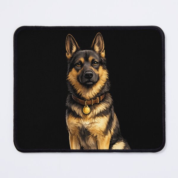 Item preview, German Shepherd On Duty Always Sticker | Loyal K9 Dog Gift for German Shepherd Lovers designed and sold by ArtByTripti.