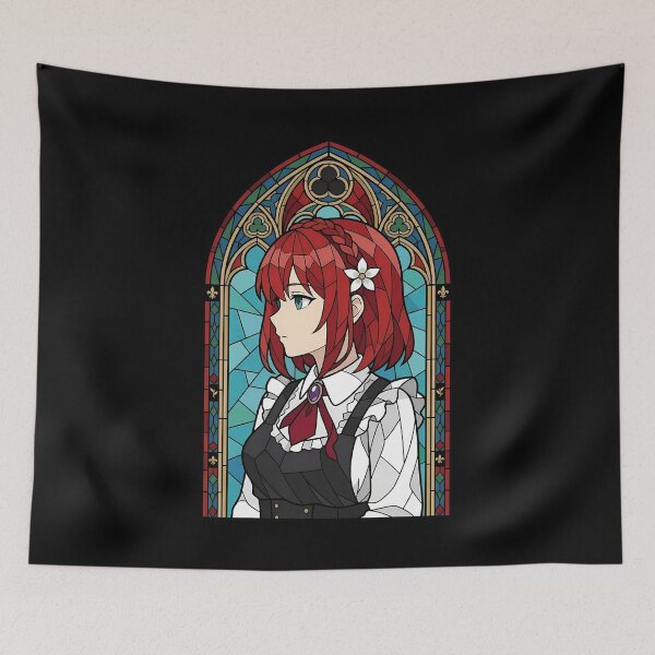 Item preview, Tilty Claret Tenten Kakumei Gothic Stained Glass designed and sold by mildaclairmo.