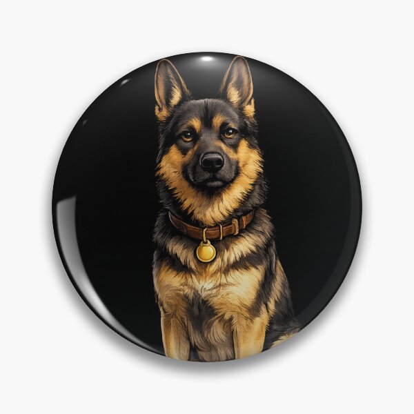 Item preview, German Shepherd On Duty Always Sticker | Loyal K9 Dog Gift for German Shepherd Lovers designed and sold by ArtByTripti.
