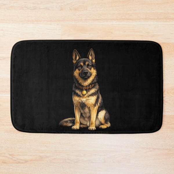 Item preview, German Shepherd On Duty Always Sticker | Loyal K9 Dog Gift for German Shepherd Lovers designed and sold by ArtByTripti.
