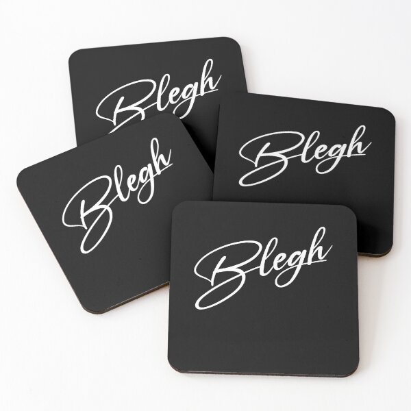 Item preview, Blegh Cursive Script Metalcore Fan Gift for Metalheads designed and sold by Say It With Ink.