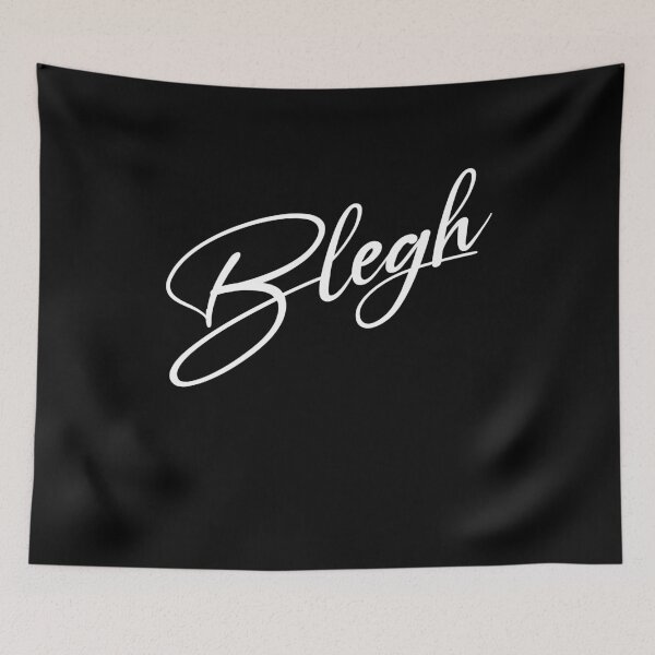 Item preview, Blegh Cursive Script Metalcore Fan Gift for Metalheads designed and sold by Say It With Ink.