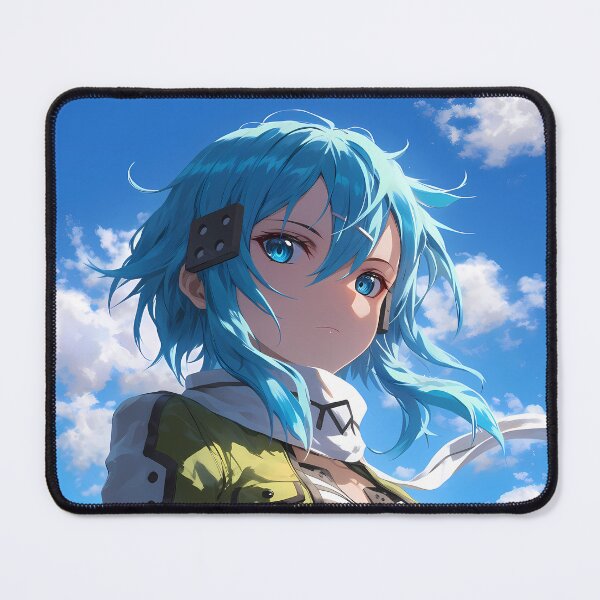 Item preview, Sinon Sword Art Online Cool Sky Anime Girl Sniper Style Portrait designed and sold by bystudiolereve.