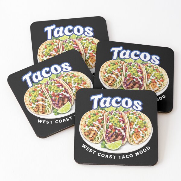 Artikelvorschau, West Coast Tacos – Humorvolles mexikanisches Streetfood für Taco-Liebhaber entworfen und verkauft von merchxwear.