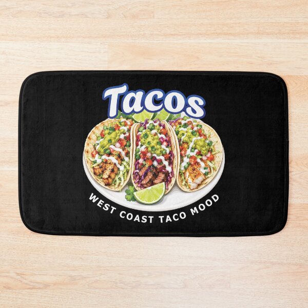 Artikelvorschau, West Coast Tacos – Humorvolles mexikanisches Streetfood für Taco-Liebhaber entworfen und verkauft von merchxwear.