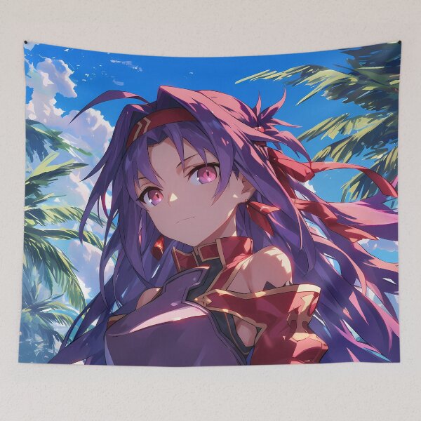 Item preview, Yuuki Sword Art Online Purple Haired Warrior Under Summer Sky designed and sold by bystudiolereve.