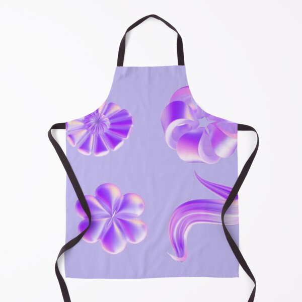 Item preview, Liquid Purple Chrome Pack | Holographic 3D Shapes designed and sold by Rawafi Art Studio.