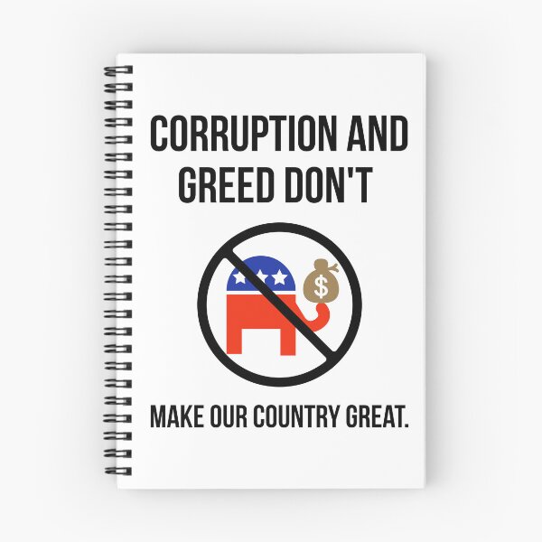 Item preview, Corruption and greed don’t make our country great. designed and sold by Rachel the Artist .