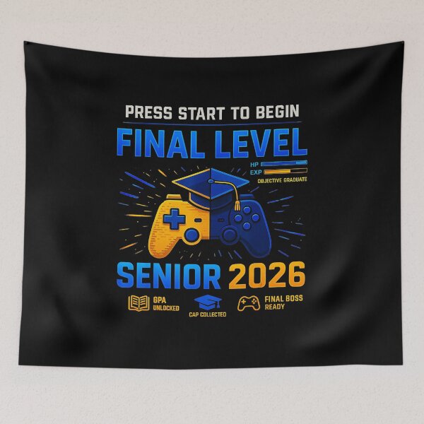 Item preview, Senior 2026 Gamer Graduation With Retro Arcade Controller Style designed and sold by FGTV2021.