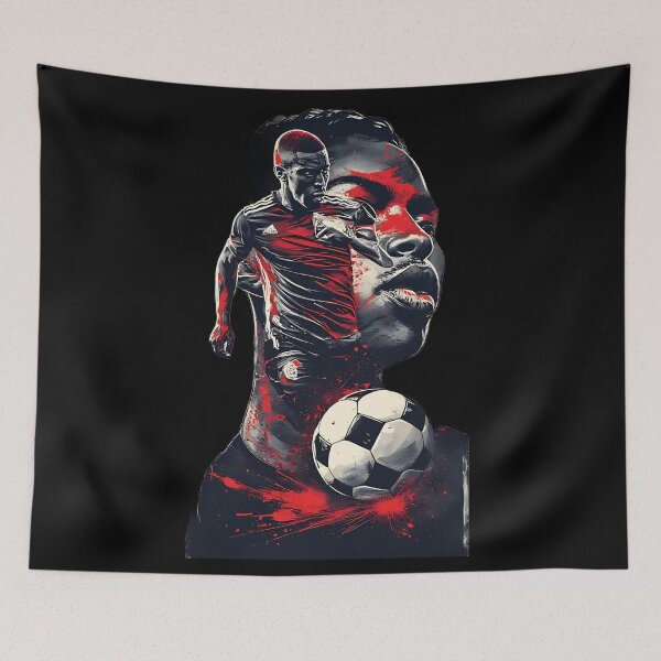 Item preview, Dynamic Soccer Player Football Fan designed and sold by UrbanPrts.