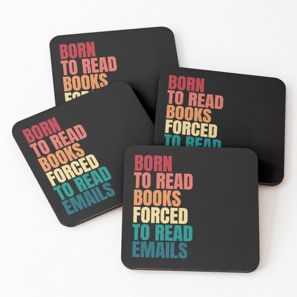 Item preview, Born to Read Books Forced to Read Emails – Funny Book Lover designed and sold by Dondonmart.