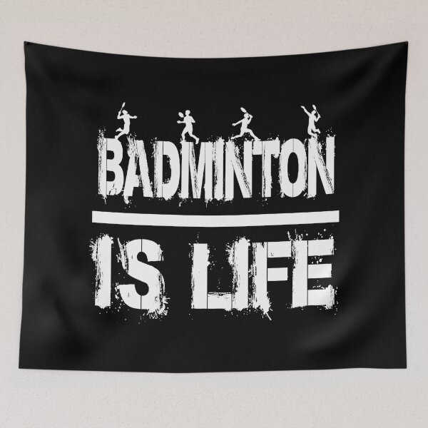 Item preview, Badminton Is Life Distressed Sports Quote For Court Game Fans designed and sold by allistermariam.