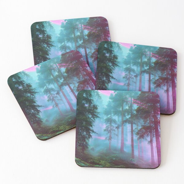 Item preview, Retrowave neon forest dream designed and sold by Newrealis.