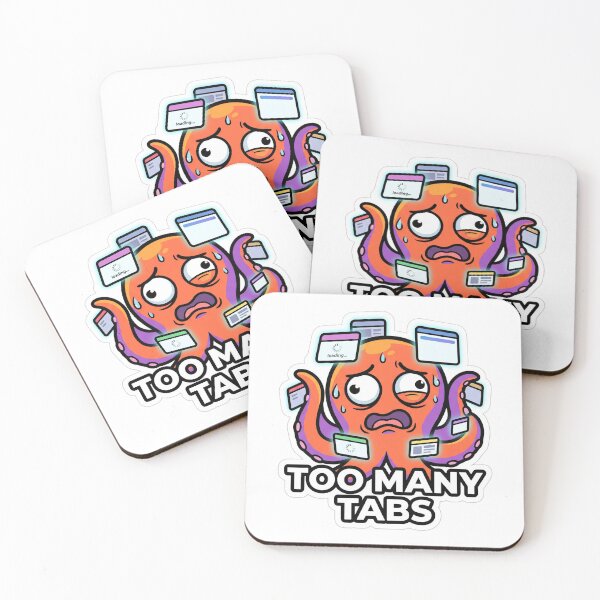 Item preview, Too Many Tabs Octopus designed and sold by luiz1213.