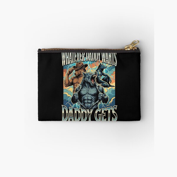 Item preview, Retro Muscular Werewolf Meme Whatever Daddy Wants Gets designed and sold by Vermanartist.