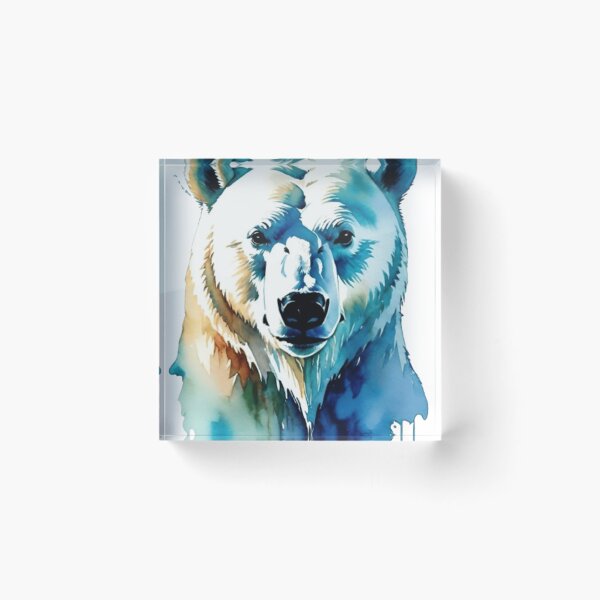 Item preview, Prismatic Polar Bear Watercolor designed and sold by KAVRAO.
