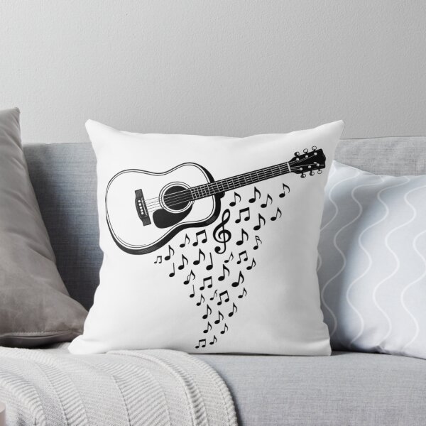 Item preview,   Black & White Guitar Melody Sticker designed and sold by M.Store.