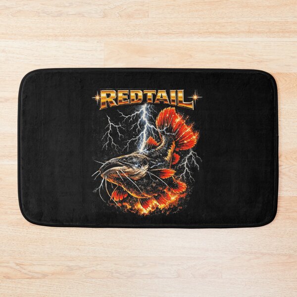 Item preview, Redtail Catfish Heavy Metal Retro Aquarium Fish Lightning designed and sold by Masonixem.