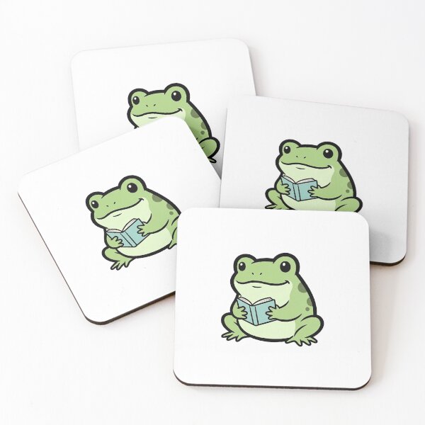 Item preview, Cute Reading Frog Minimal Bookworm Animal Illustration designed and sold by Osmose-Studio ⭐⭐⭐⭐⭐.