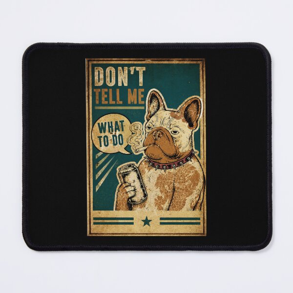 Item preview, Grumpy French Bulldog Vintage Poster With Dry Humor Attitude designed and sold by ferminhays.