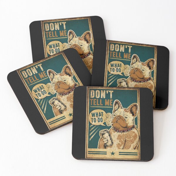 Item preview, Grumpy French Bulldog Vintage Poster With Dry Humor Attitude designed and sold by ferminhays.