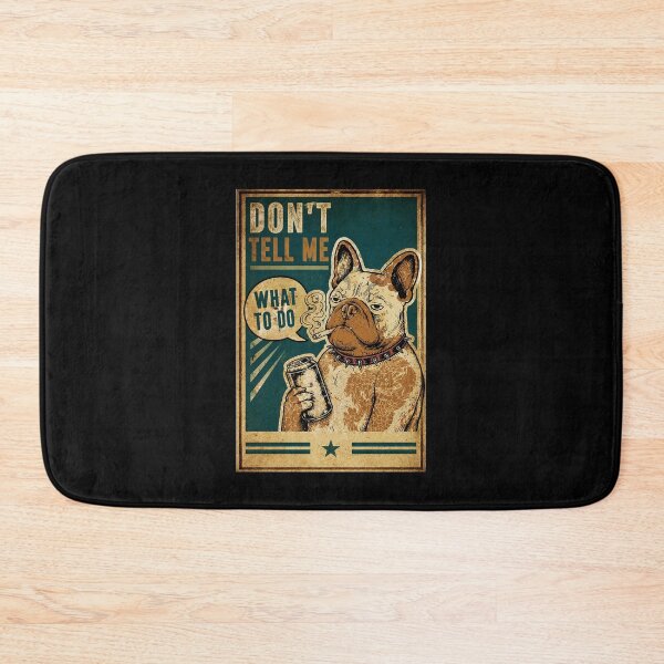 Item preview, Grumpy French Bulldog Vintage Poster With Dry Humor Attitude designed and sold by ferminhays.