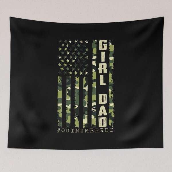 Item preview, Camo Dad Patriotic Flag With Rugged Father Pride Style designed and sold by zamiokaline.