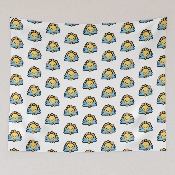 Item preview, Cute Sun Clouds Minimal Happy Weather Illustration designed and sold by Osmose-Studio ⭐⭐⭐⭐⭐.