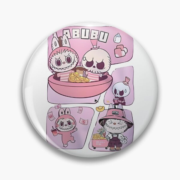 Item preview, Labubu Pink Comic Strip Graphic Tee designed and sold by AestheticPrintStudio.