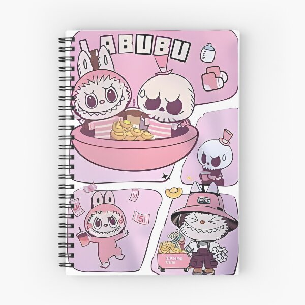 Item preview, Labubu Pink Comic Strip Graphic Tee designed and sold by AestheticPrintStudio.