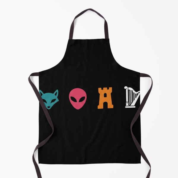 Item preview, Minimalist Symbols Collection - Fox Alien Castle Harp designed and sold by haitrieuic96.