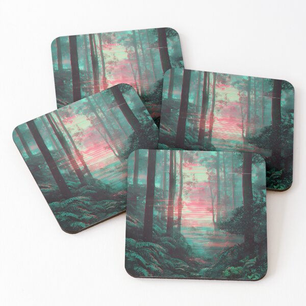 Item preview, 80s retro digital synthwave forest designed and sold by Newrealis.