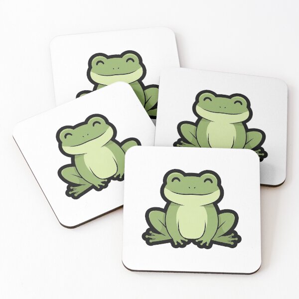 Item preview, Cute Sitting Frog Minimal Happy Amphibian Illustration designed and sold by Osmose-Studio ⭐⭐⭐⭐⭐.