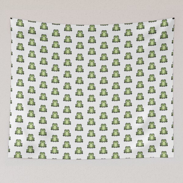 Item preview, Cute Sitting Frog Minimal Happy Amphibian Illustration designed and sold by Osmose-Studio ⭐⭐⭐⭐⭐.