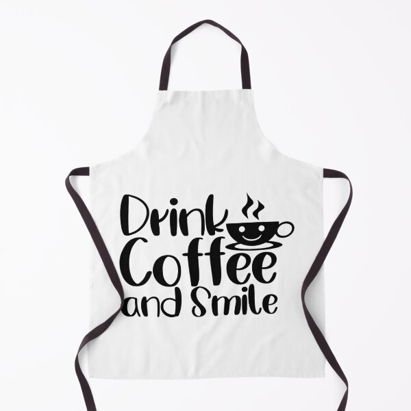 Item preview, Drink Coffee and Smile Positive Typography designed and sold by FlatInkStudio.