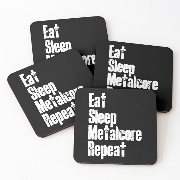 Item preview, Eat Sleep Metalcore Repeat Metalcore Fan Gift for Metalheads designed and sold by Say It With Ink.
