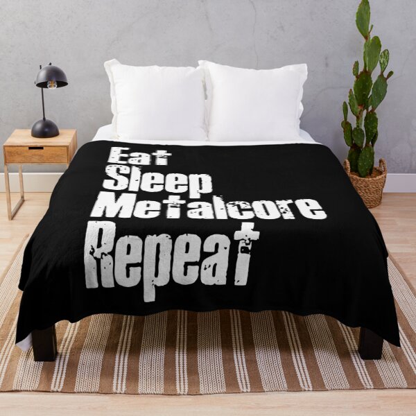 Item preview, Eat Sleep Metalcore Repeat Metalcore Fan Gift for Metalheads designed and sold by Say It With Ink.