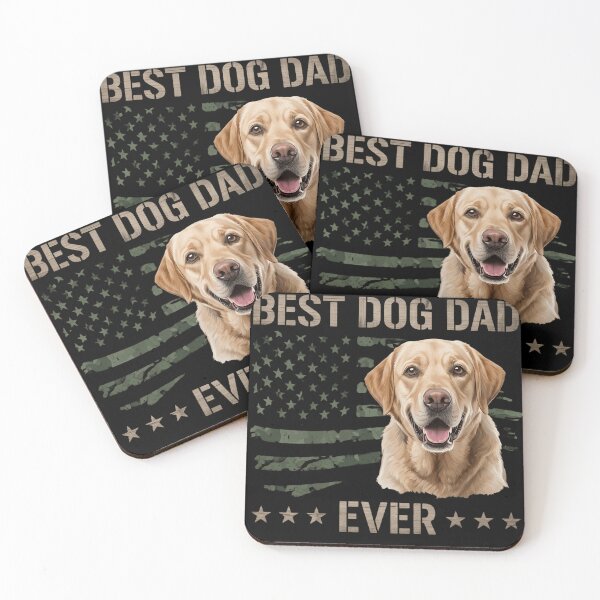 Item preview, Best Dog Dad Ever Golden Retriever American Flag Patriotic Gift designed and sold by haitrieuic96.