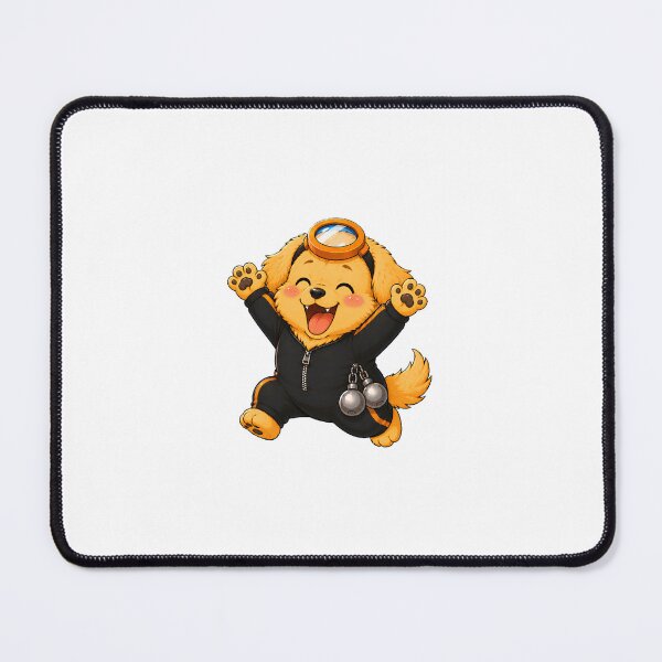 Item preview, KOREA HAENAM - Cute Chibi Golden Retriever Hooray Celebration Sticker designed and sold by KOREA-HAENAM.