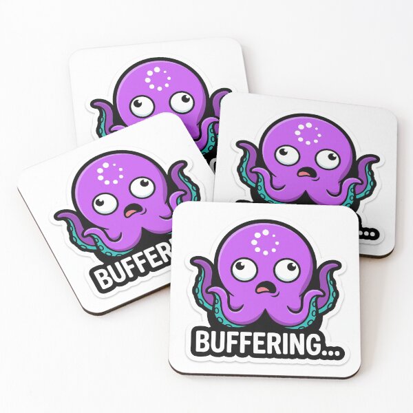 Item preview, Buffering Octopus Sticker Octopus designed and sold by luiz1213.