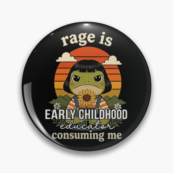 Item preview, Funny Early Childhood Educator Rage Is Consuming Me Retro Frog designed and sold by haitrieuic96.