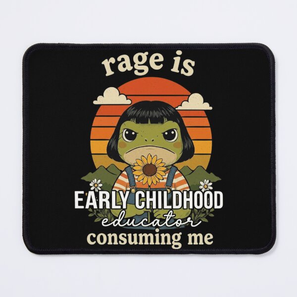 Item preview, Funny Early Childhood Educator Rage Is Consuming Me Retro Frog designed and sold by haitrieuic96.